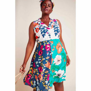 Anthropoligie A+ Dinah Collared Tunic Dress Sz 26